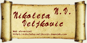 Nikoleta Veljković vizit kartica